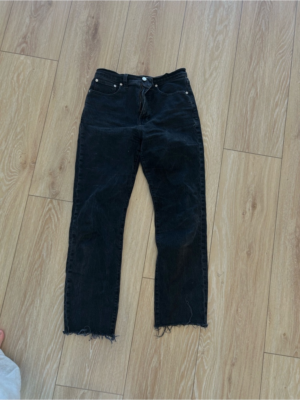 Madewell Black Women's Straight-Leg Jeans